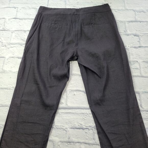Theory Black Linen Pants size 4 - Picture 10 of 16
